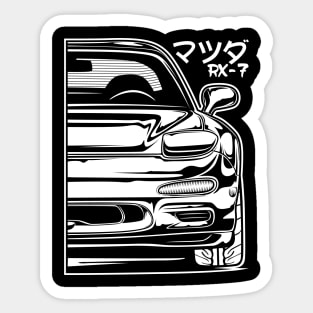 Mazda RX7 (White Print) Sticker